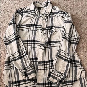 Black and white flannel